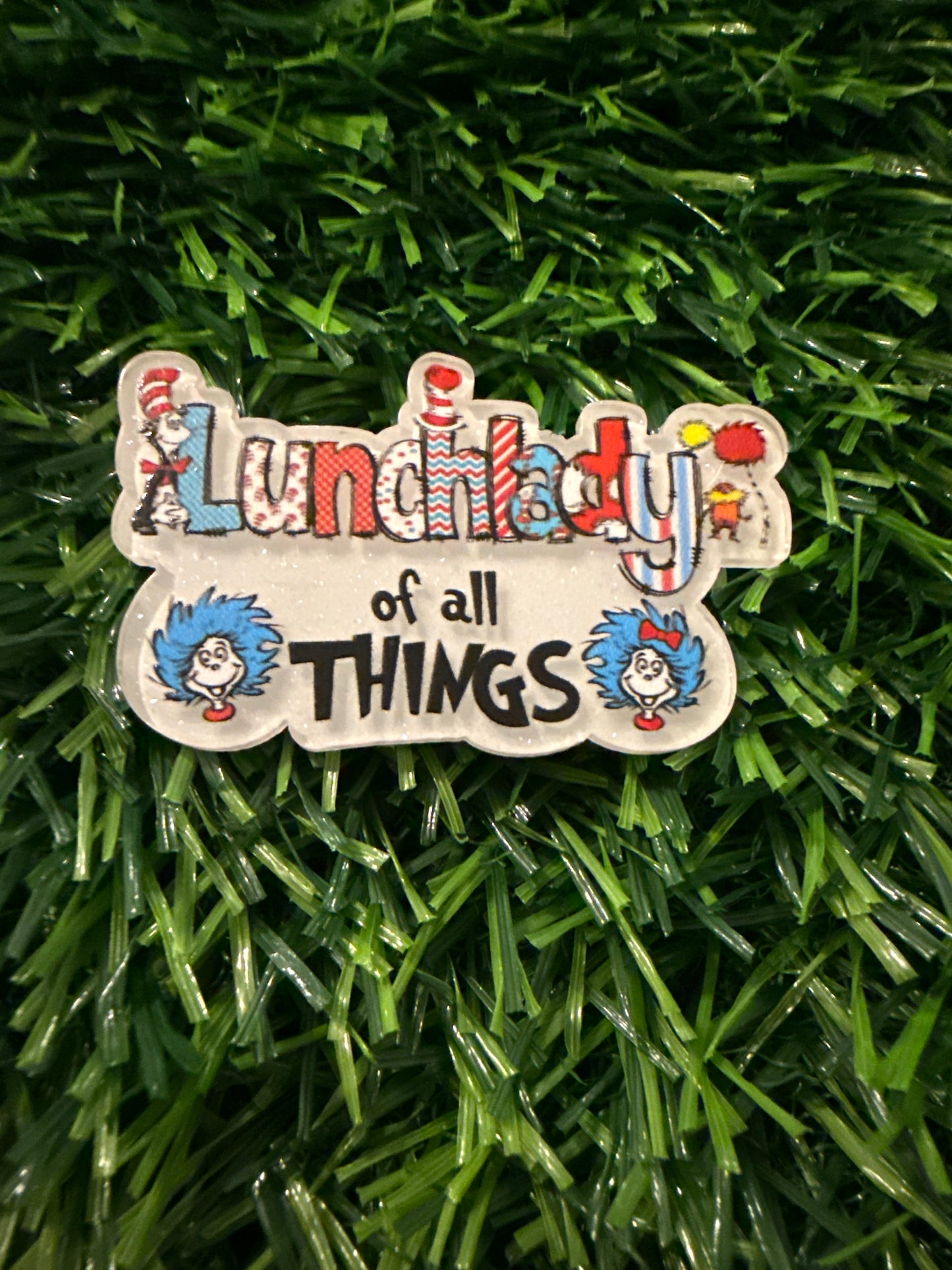 Lunch Lady Interchangable Badge Reel