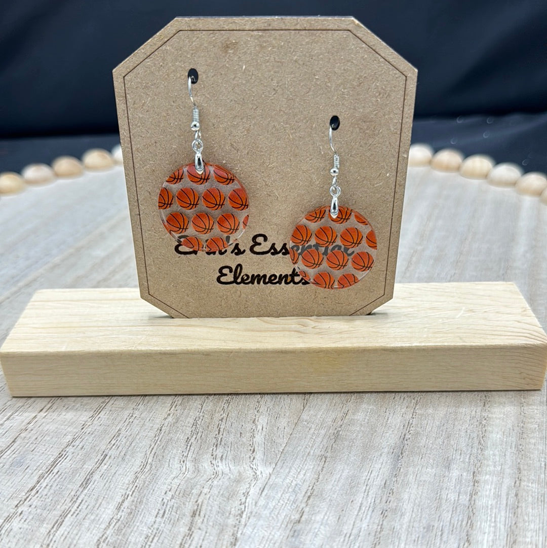 Basketball Acrylic Earrings