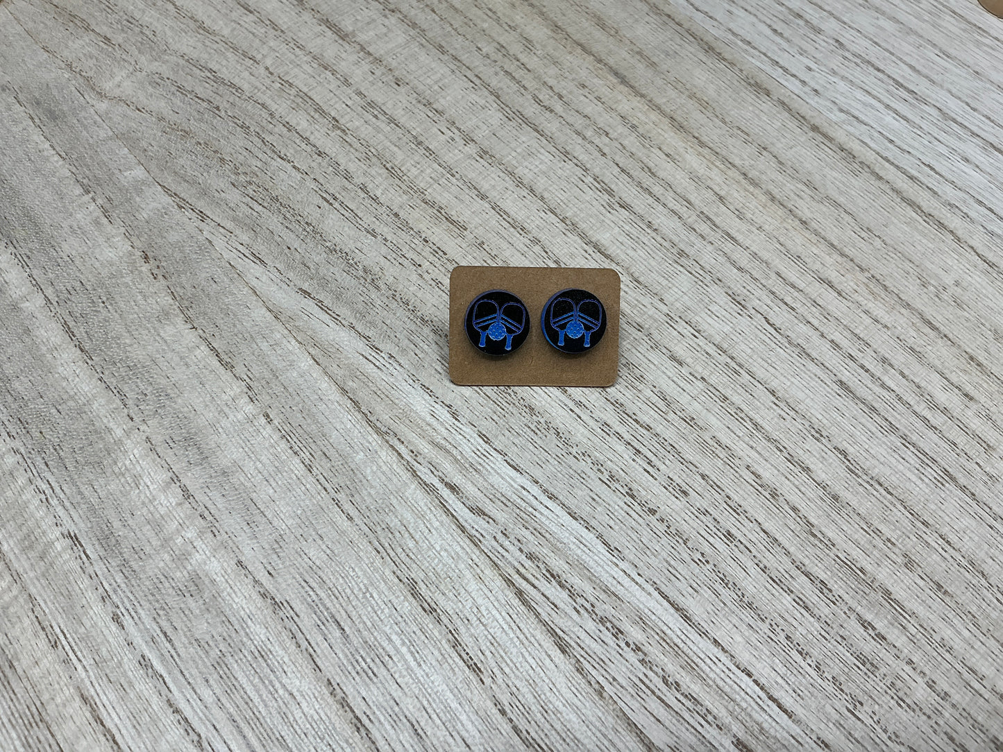 Pickleball Stud Earrings