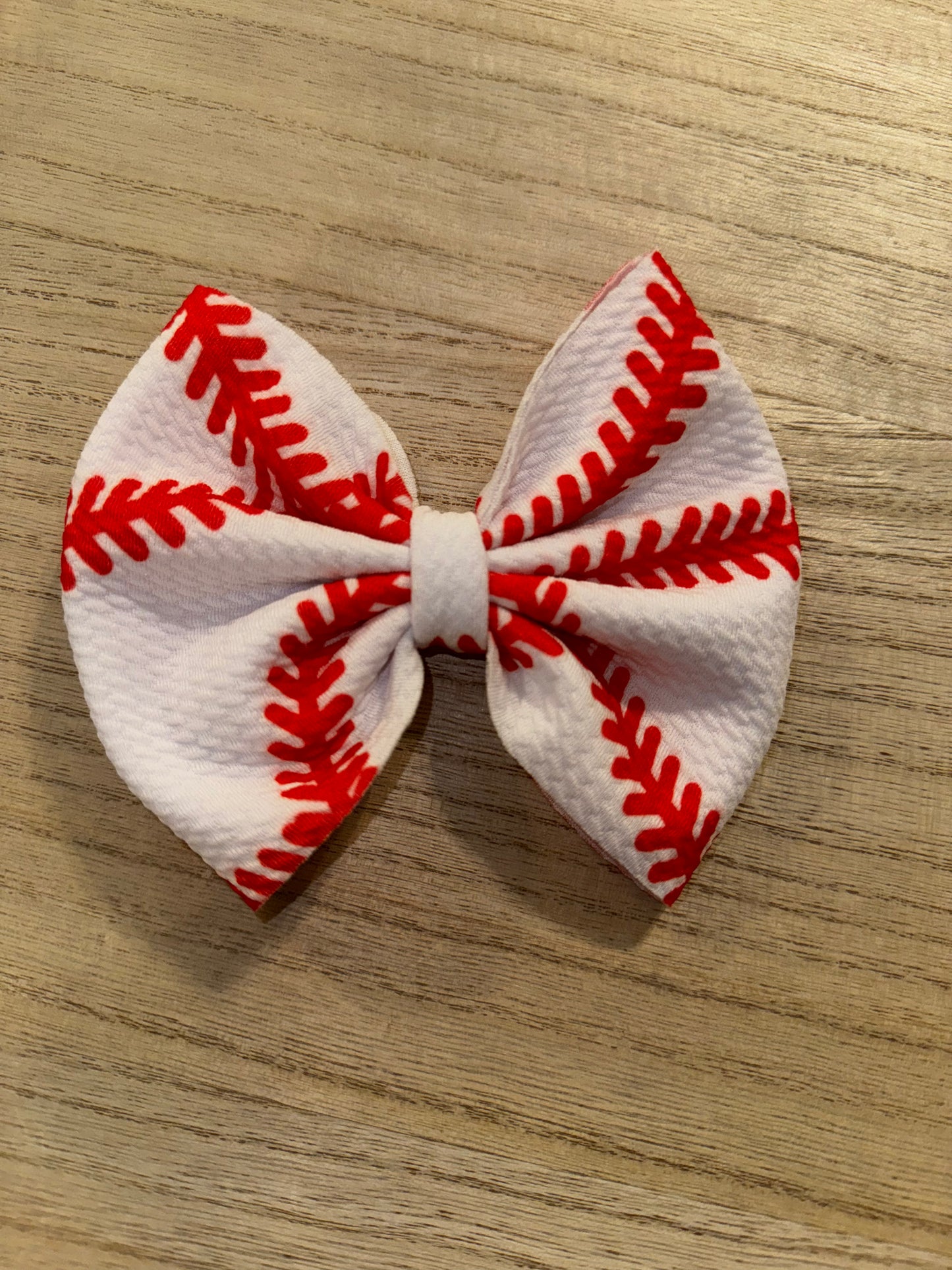 5” Large Baseball Stich Bow