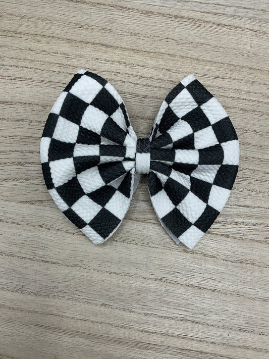 Checkered Pattern Bow