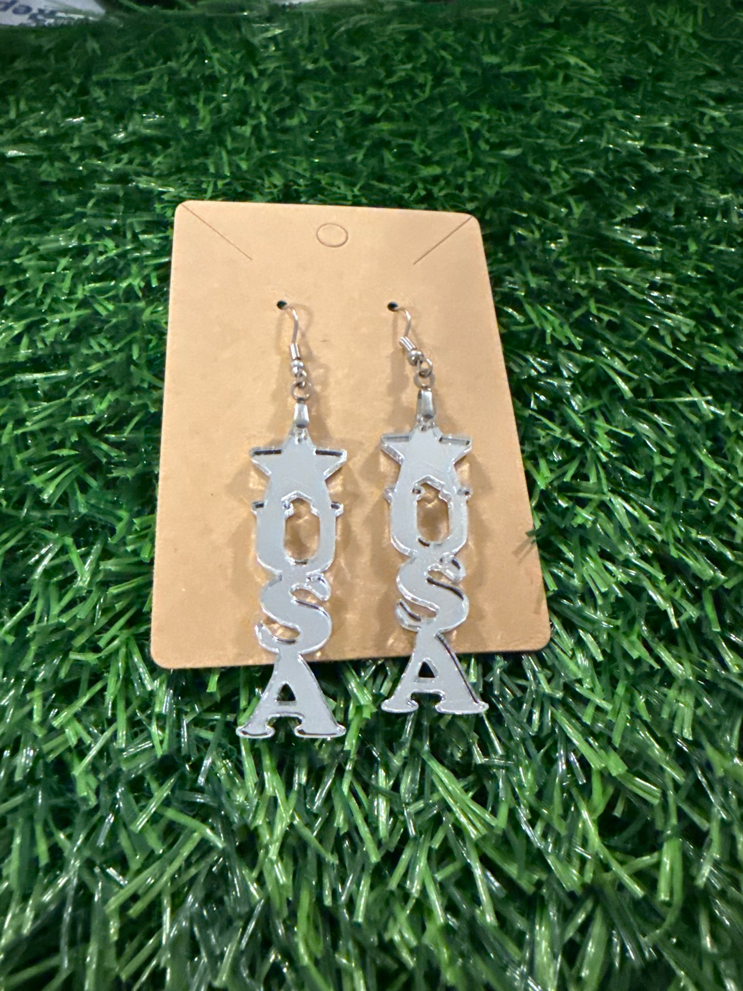 USA Acrylic Earrings