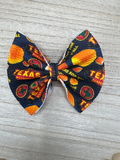 5” Texas Roadhouse Bullet Fabric Bow