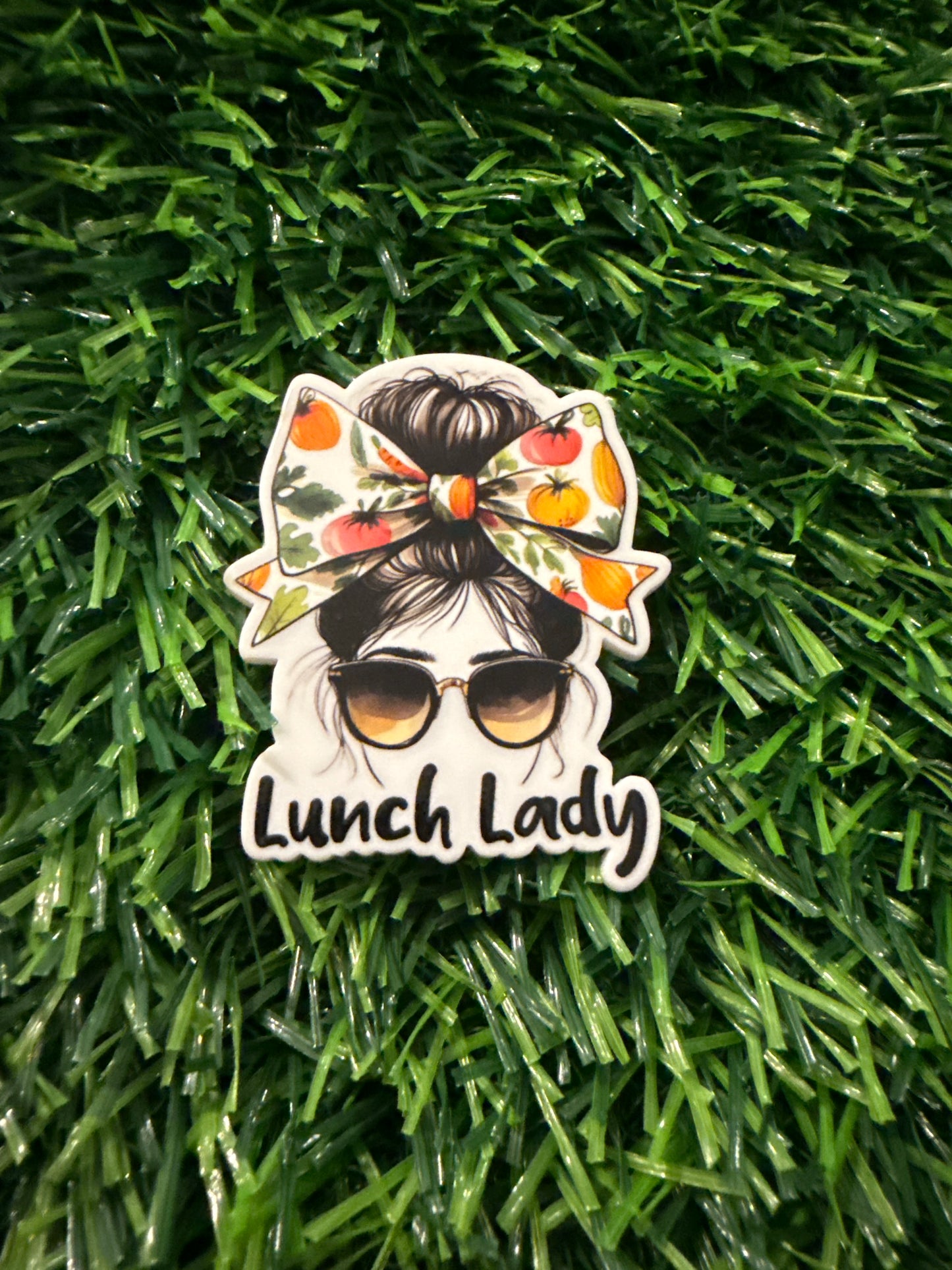 Lunch Lady Interchangable Badge Reel