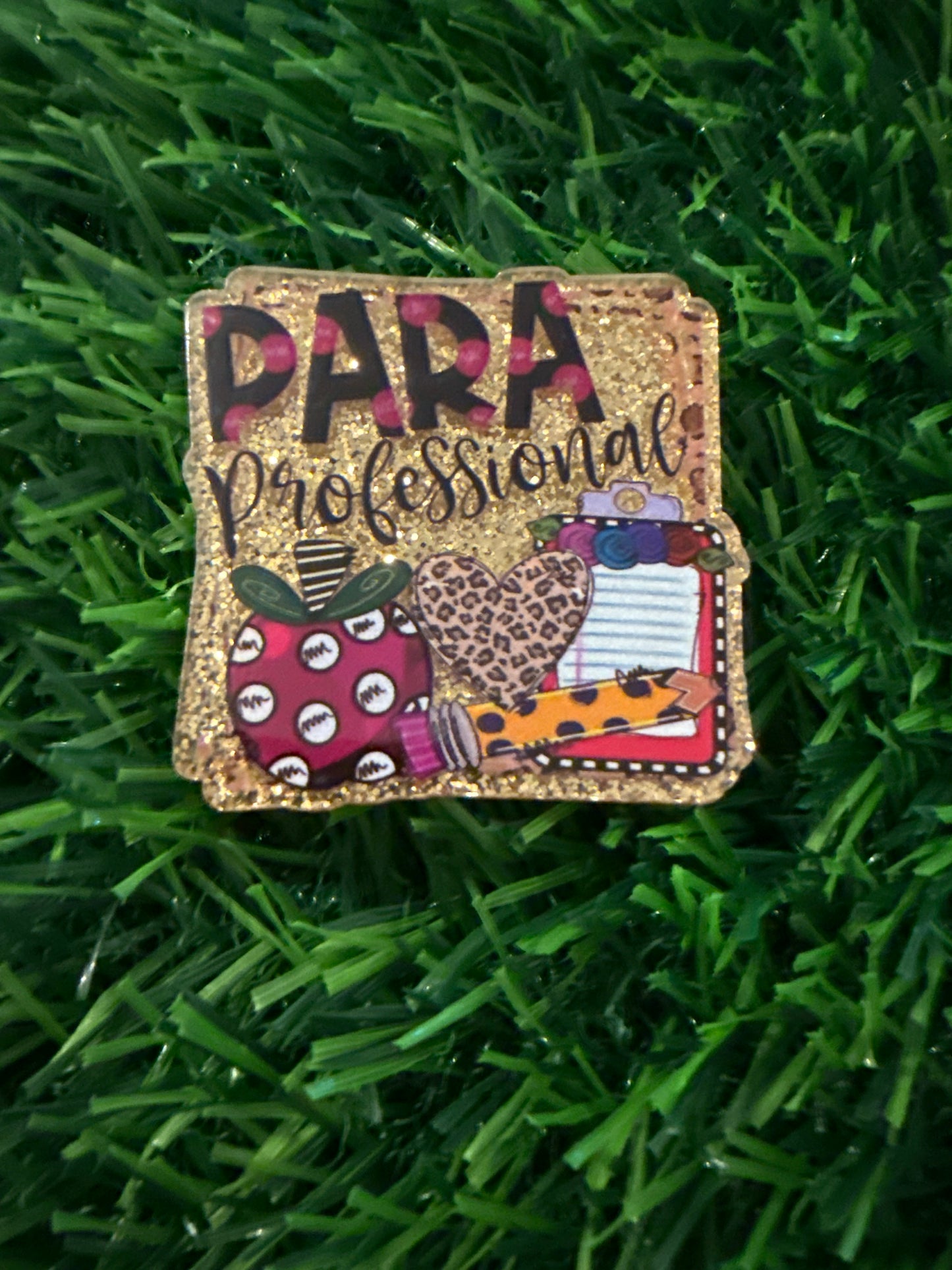 Paraprofessional/Assistant Teacher Interchangeable Badge Reel