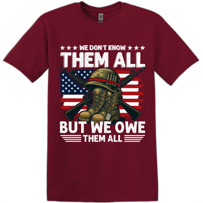We Don’t Know Them All But We Owe Them All