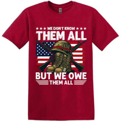 We Don’t Know Them All But We Owe Them All