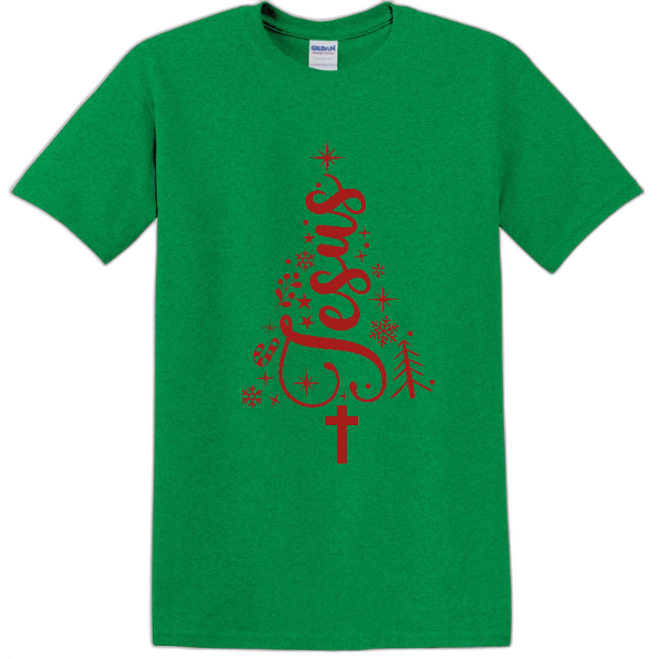 Jesus Christmas Tree Shirt