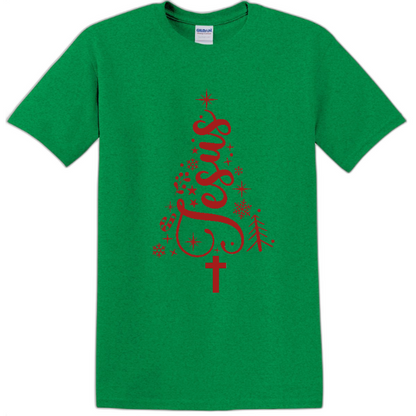 Jesus Christmas Tree Shirt